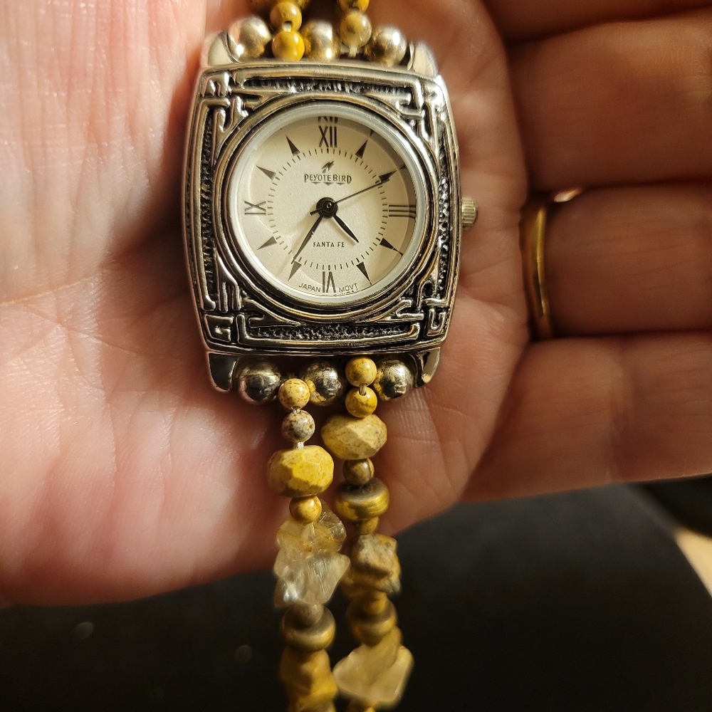 925 Sterling Silver Watch                                  Peyote Bird-Santa Fe